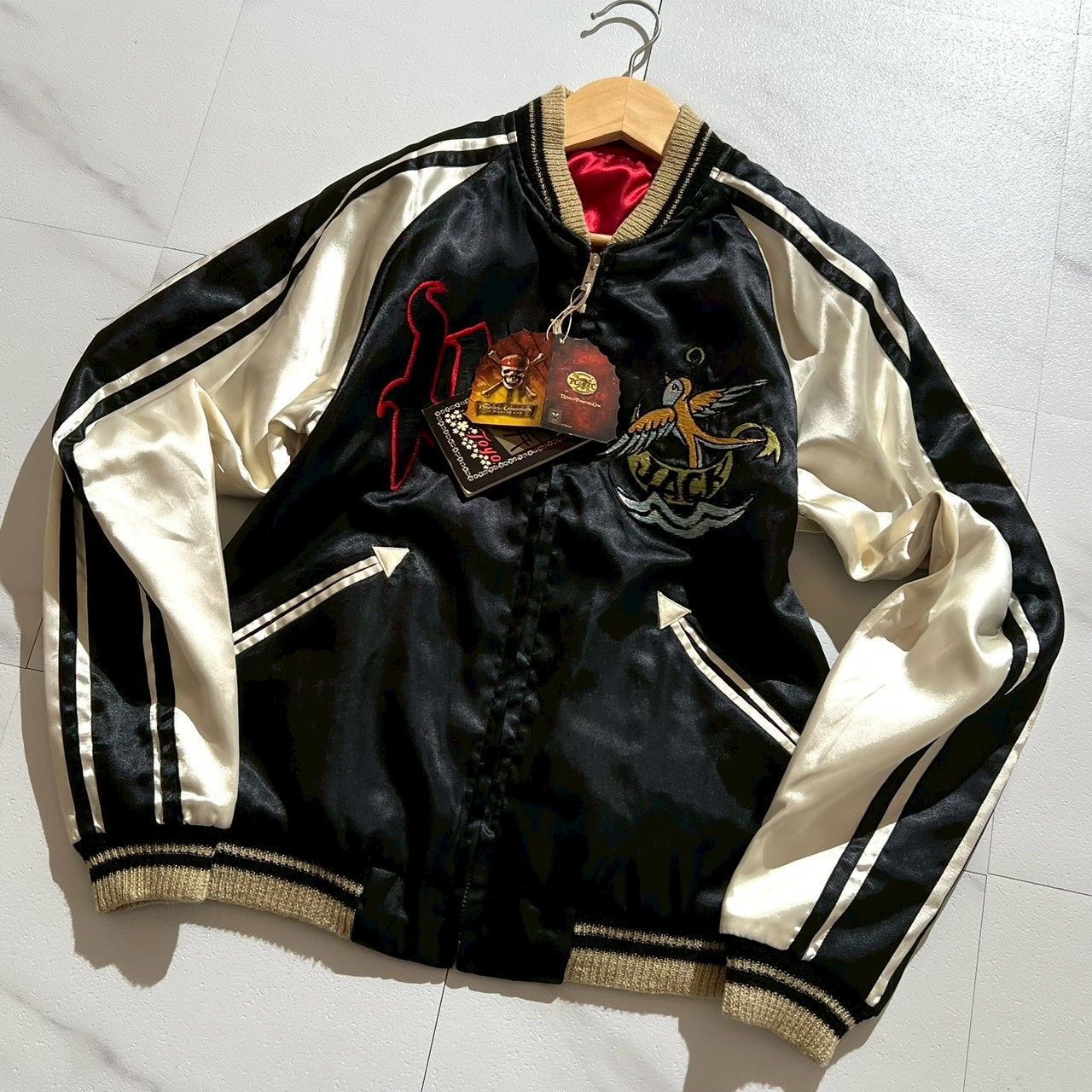 2面用 テーラー東洋 Disney 海賊 日本限定 スカジャン vintage