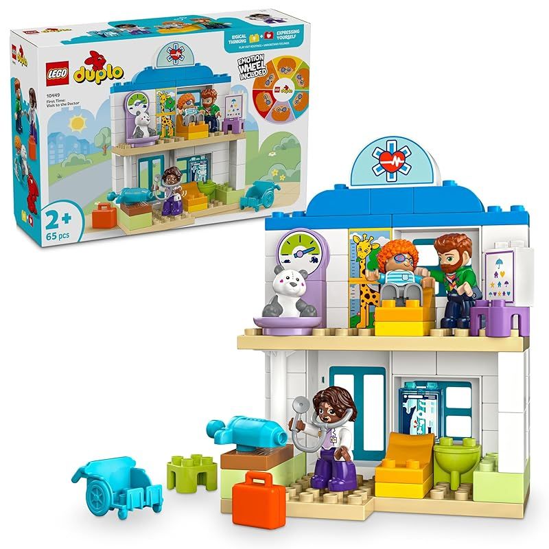 レゴ LEGO デュプロ デュプロのまち はじめてのおいしゃさん おもちゃ 玩具 プレゼント ブロック 知育男の子 女の子 子供 1歳半 2歳 4歳 幼児 ごっこ遊び おままごと 10449