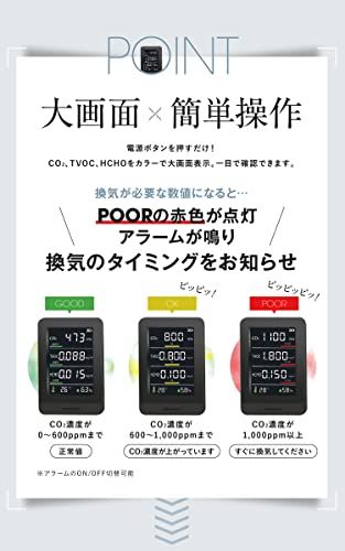  迅速に発送 OMNI オムニ HCOM-CNJP 002 日本製 多機能型CO?濃度測定器 ブラック 1 d 3 b 8 a 04 箸置き その他 キッチン 食器