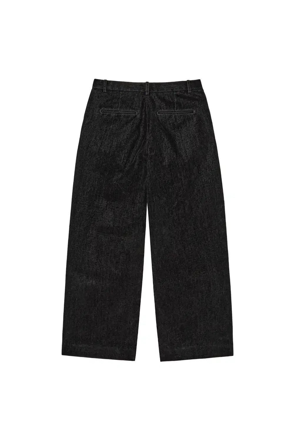 Hatchingroom Regular Trouser Velvet Denim Black ショップから