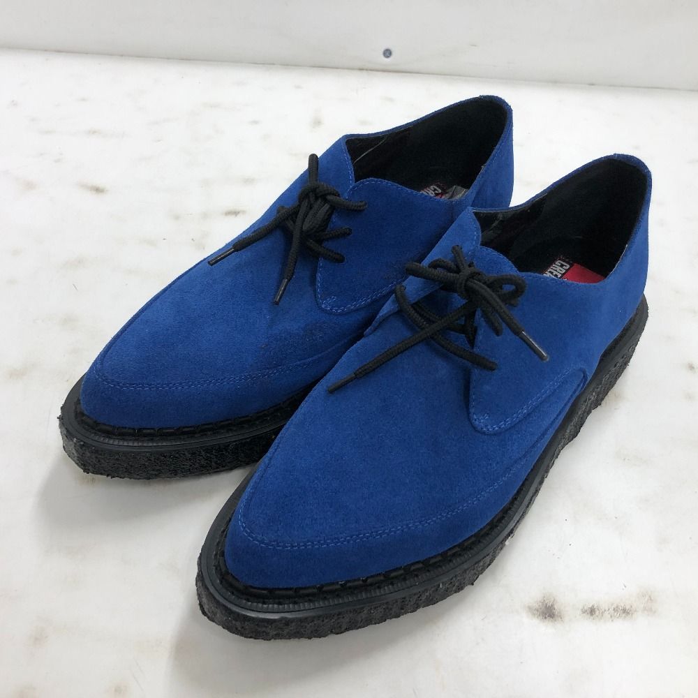 02w22624 CREAM SODA クリームソーダ  ラバーソール ブルースエードシューズ  ブルー  メンズ  箱なし サイズ不明 約29.0cm  靴  【品】