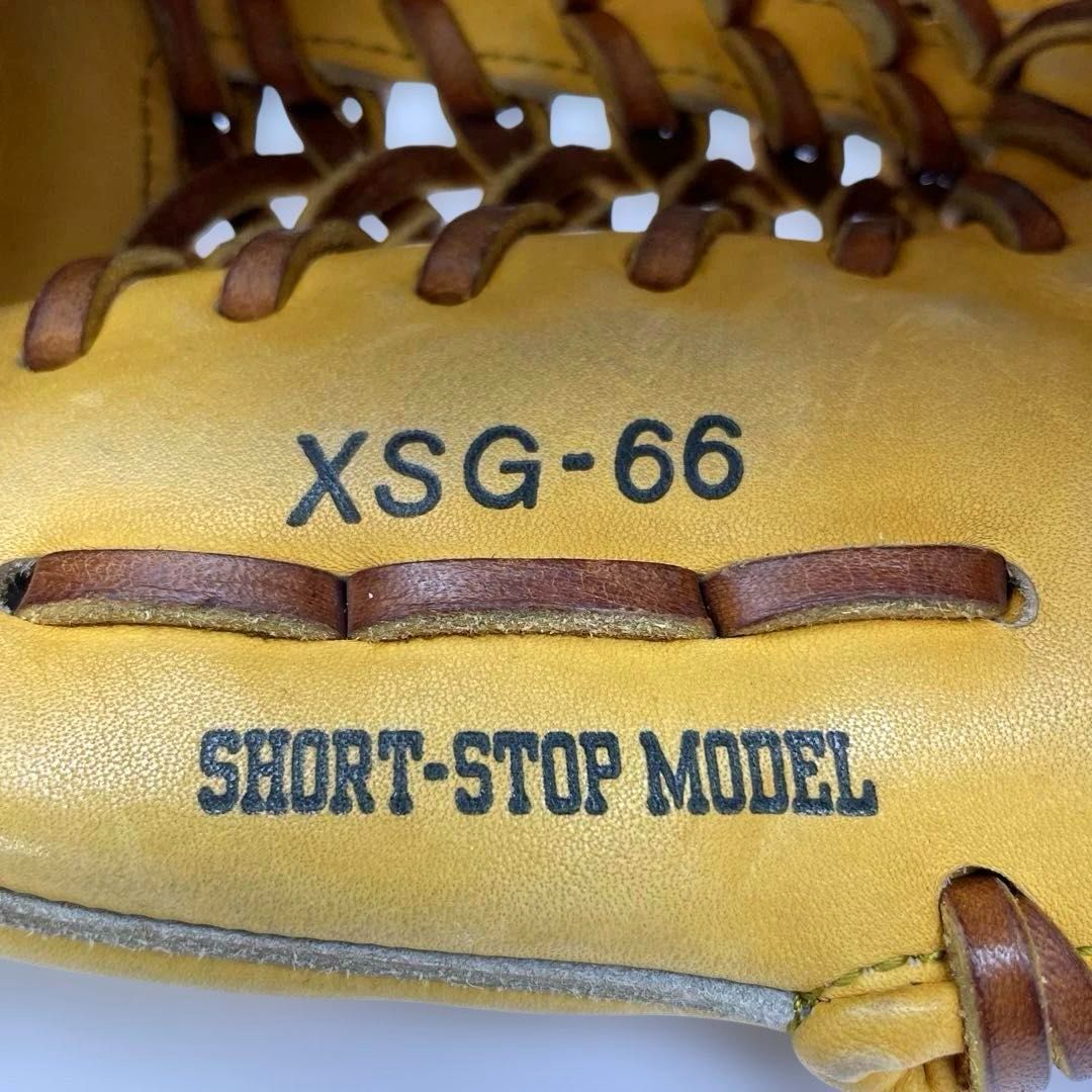 硬式野球グローブ Mr. X 黄色 SSK Mr.X XSG-66 ショート用/遊撃手用 硬式用 右投げ用 エスエスケイ