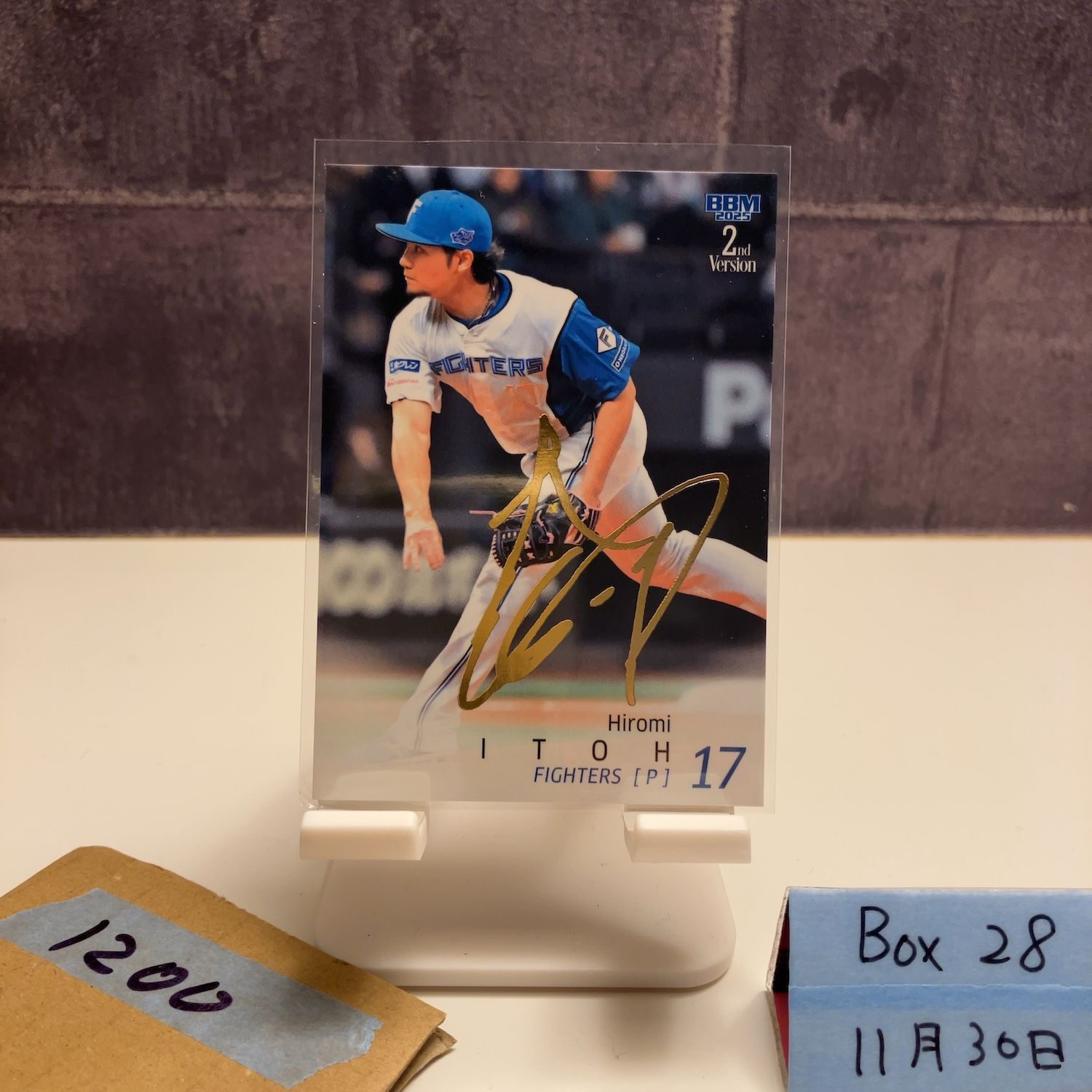 2025 BBM 伊藤大海 047/100 金箔サイン 北海道日本ハムファイターズ