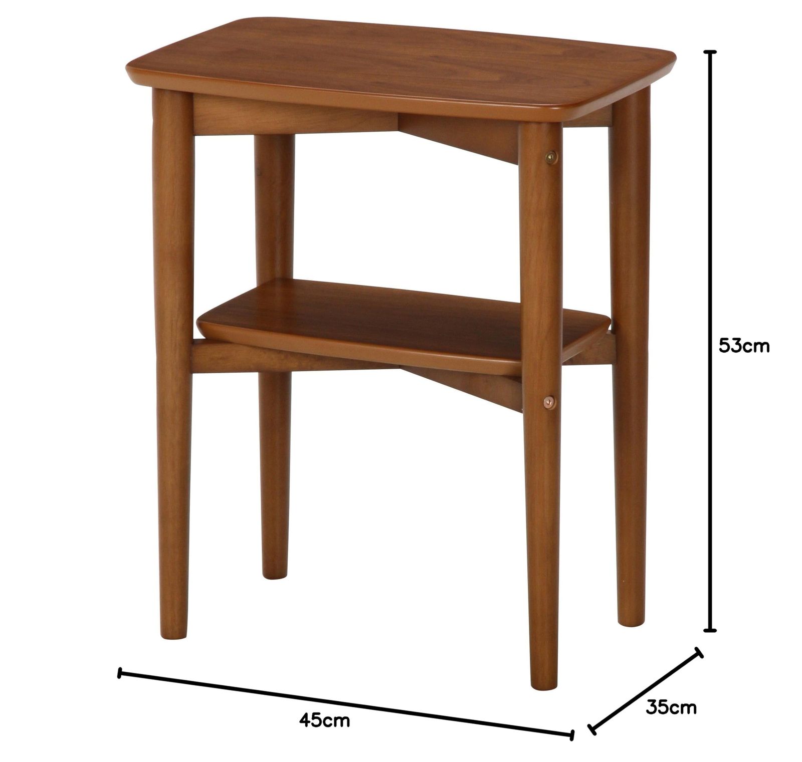 新品 不二貿易 サイドテーブル ノルン スクエア 幅45×奥行35cm ダーク