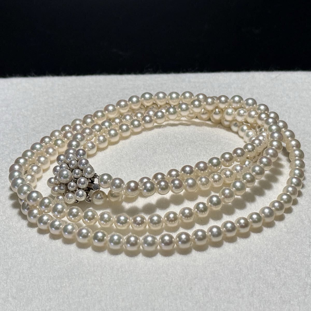 照り強【WGK14/2連】MIKIMOTO/ミキモト アコヤパール ネックレス