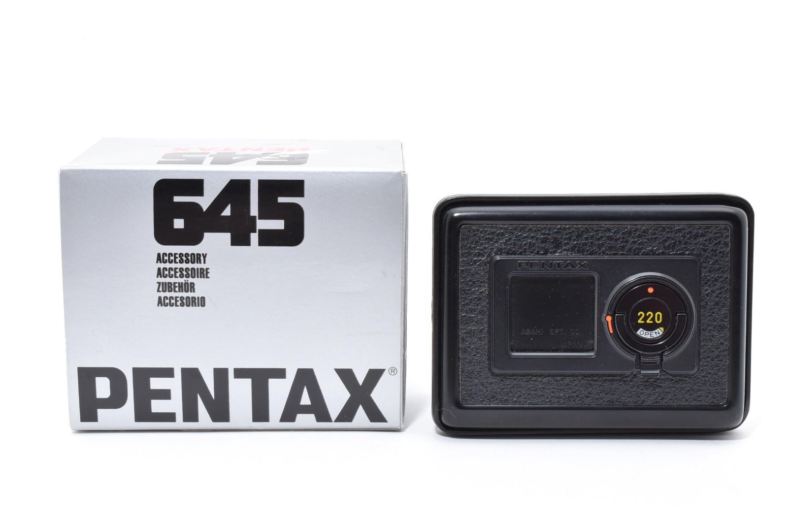 PENTAX 645用 220フィルムバック フィルムホルダー 元箱付【極上美品