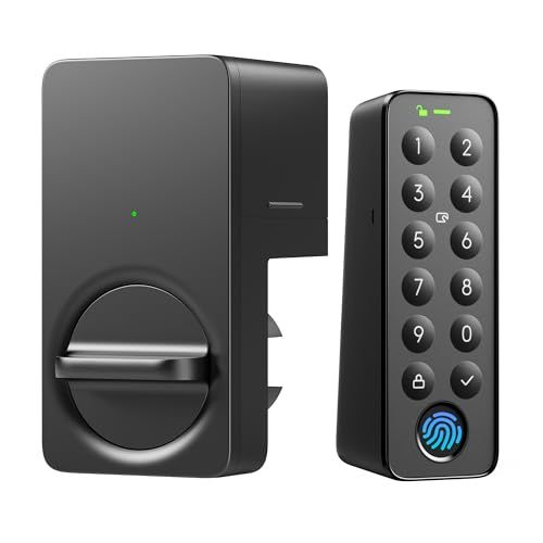 エントリーモデル SwitchBot スマートロック Lite 指紋認証パッド 暗証番号 スイッチボット 鍵 スマートキー ドアロック 玄関 スマートホーム Alexa Google Home Siriに対応 遠隔対応 工事不要 取付カ 550769 be