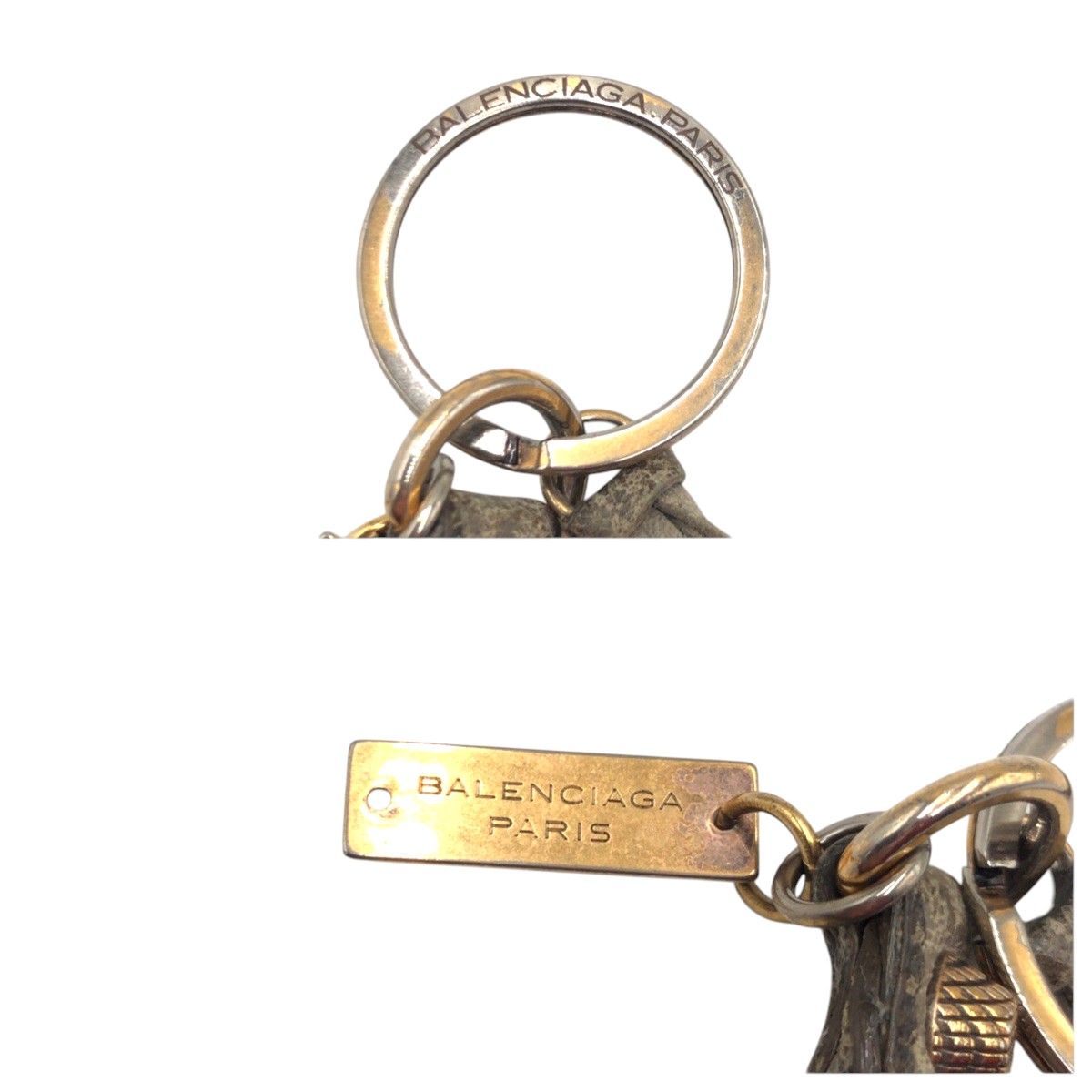 BALENCIAGA バレンシアガ ティアードロップ ベージュ ゴールド金具