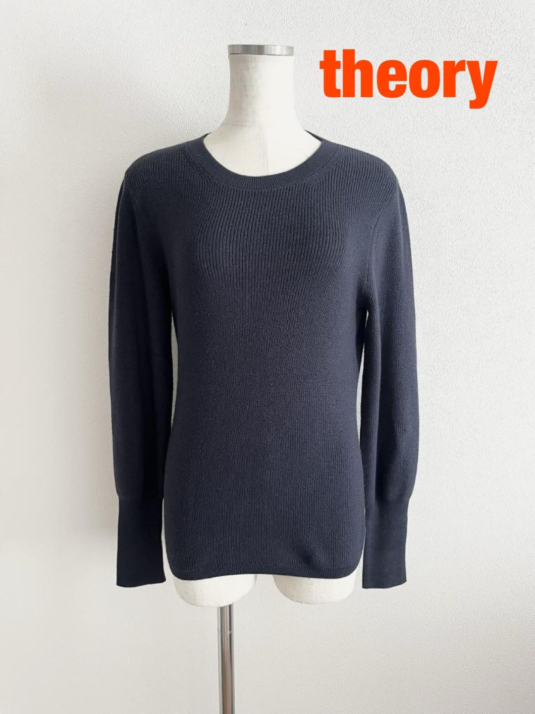 theory セオリー クルーネックカシミヤ混ニット CASHCOTTON BLOUSON