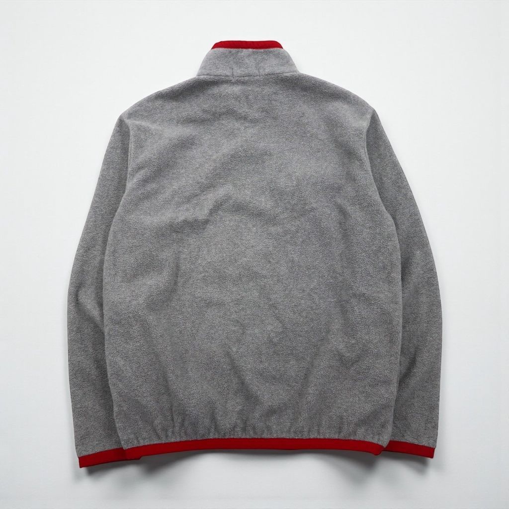 Polo Ralph Lauren ハーフジップ フリースジャケット M グレー 胸ポケット スモールポニー刺繡