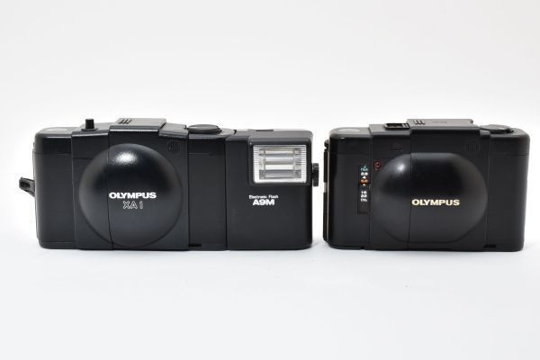 ☆2台まとめ / 美品ジャンク☆ ORYMPUS XA, XA1 + A9M ストロボ発光OK