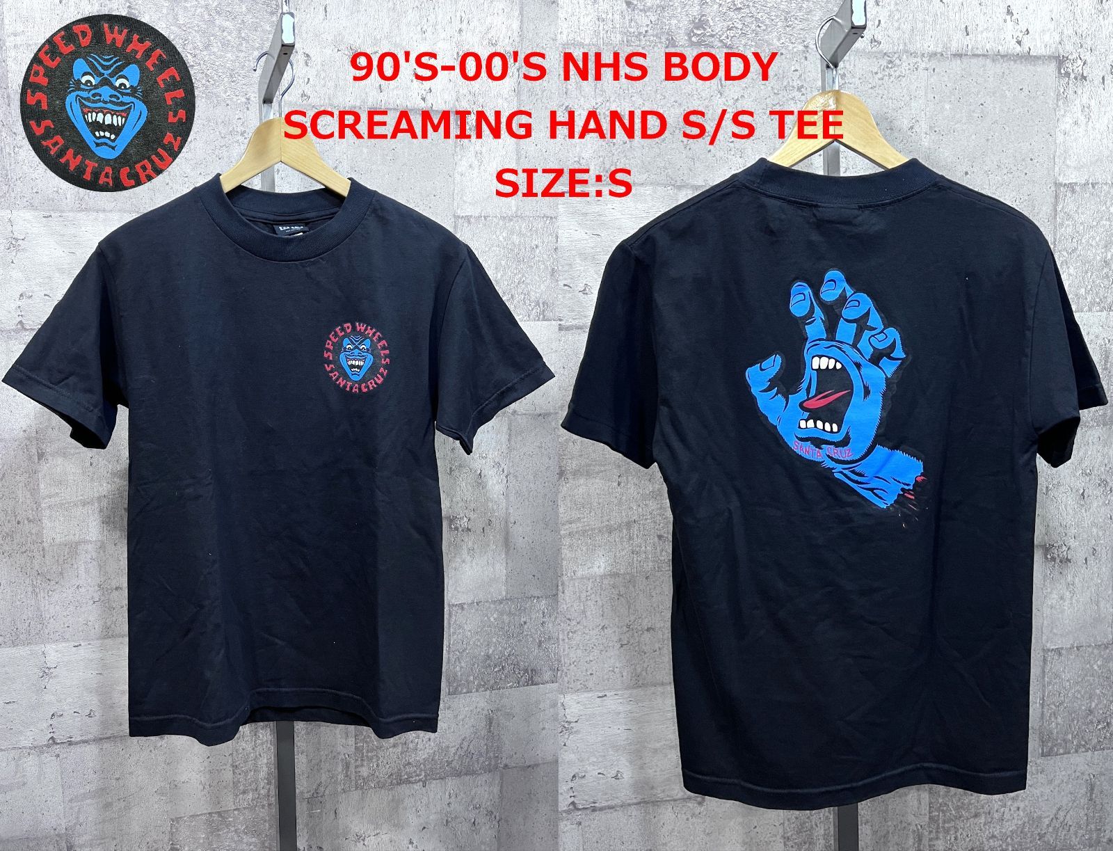 美品 90'S-00'S サンタクルーズ NHS スクリーミングハンド 半袖Tシャツ