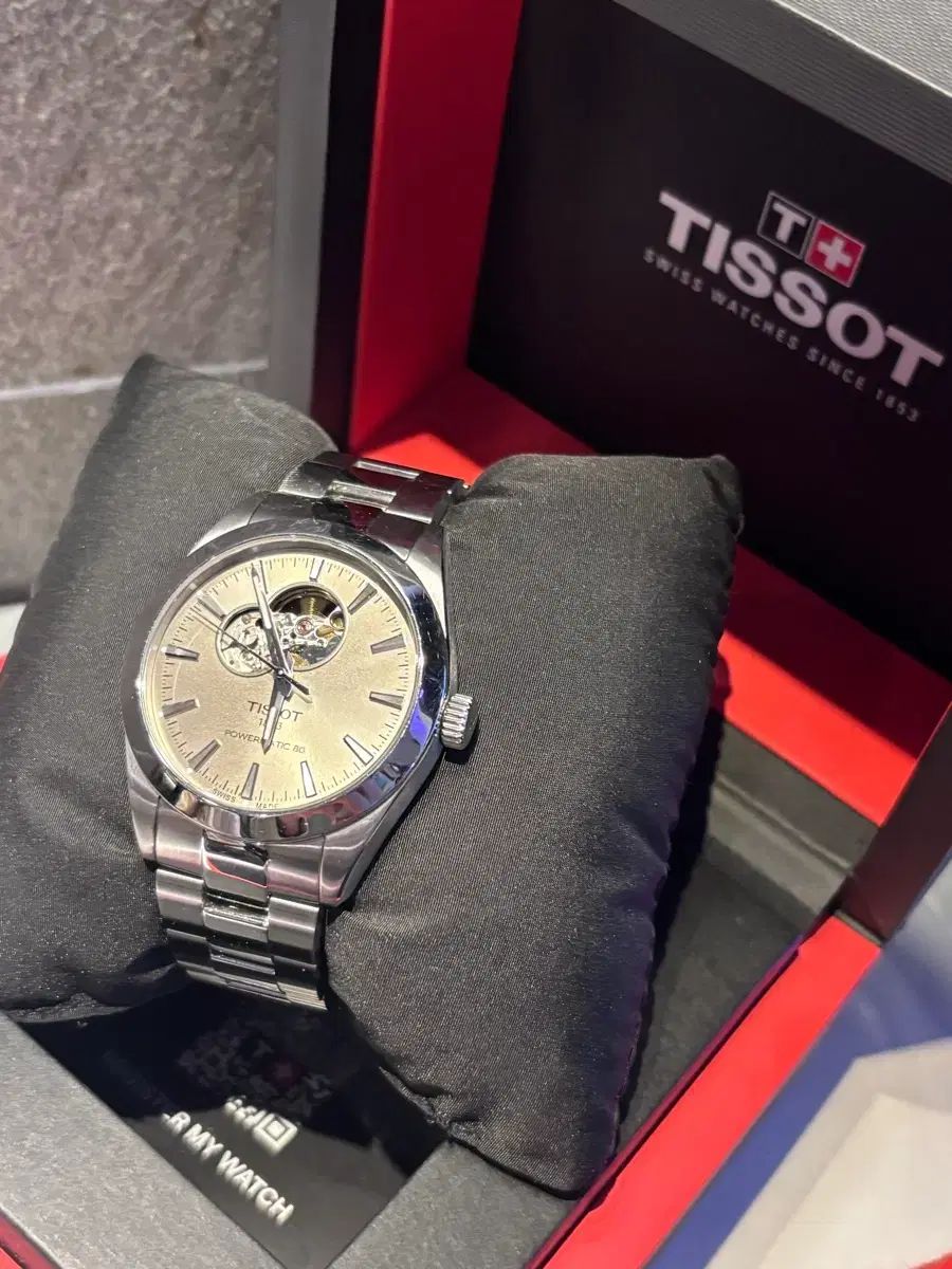 TISSOT ティソ ジェントルマン オープンハート ローズゴールドダイアル パワーマティック