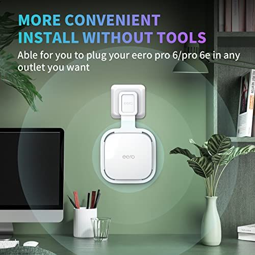  迅速に発送 ウォールマウントホルダー パック eero Pro 6 e|Pro メッシュWi-Fiシステム用 トライバンドメッシュ ワイヤーオーガナイザー bef 83 a 17 その他 キッチン 食器