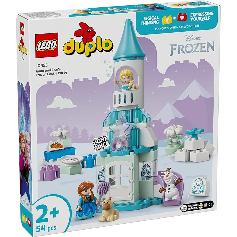 レゴ LEGO デュプロ ディズニー エルサの氷のおしろパーティ おもちゃ 玩具 プレゼント ブロック 知育 男の子 女の子 子供 1歳半 2歳 4歳 幼児 アナと雪の女王 グッズ ごっこ遊び おままごと 10455