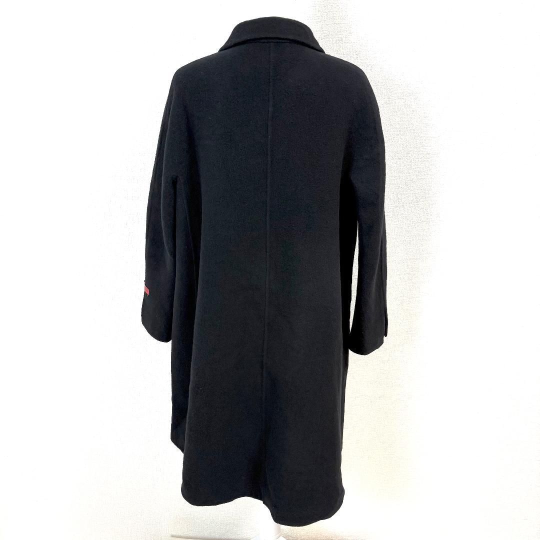 美品 伊太利屋 カシミヤ混 ウールロングコート 2ボタン 7 黒 - メルカリ