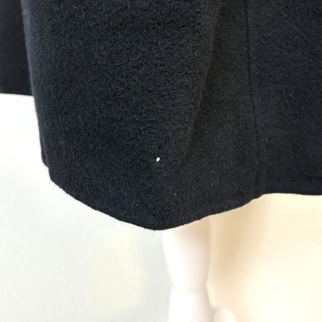 美品 伊太利屋 カシミヤ混 ウールロングコート 2ボタン 7 黒 - メルカリ