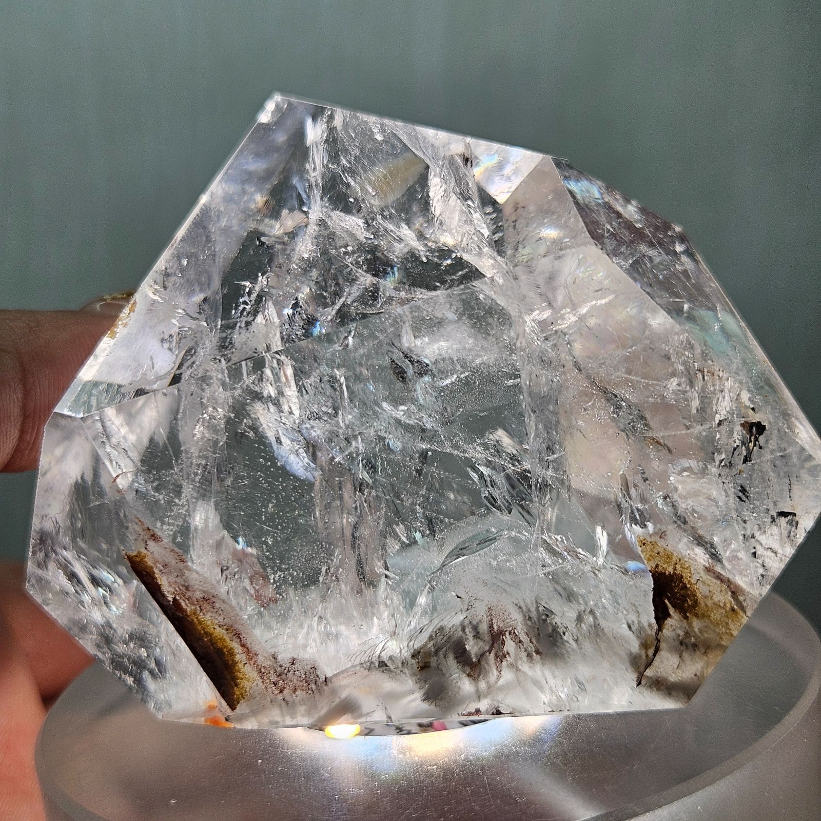 虹入り ガーデンクォーツ フリーフォーム