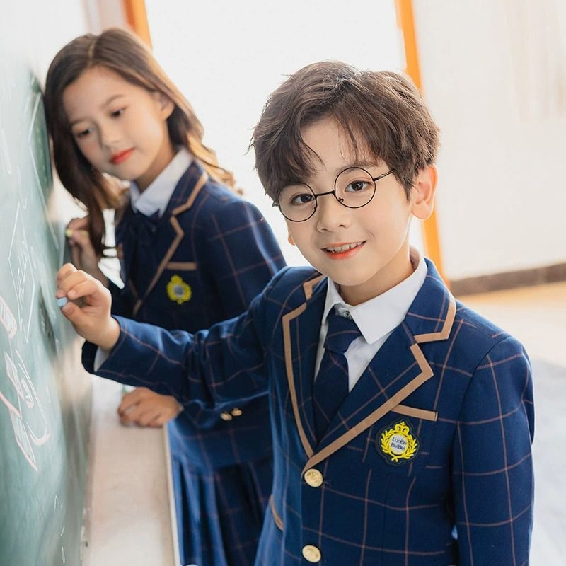 子供キッズ入学式スーツ制服5点セットM小学校ブレザー卒服100 110 120 