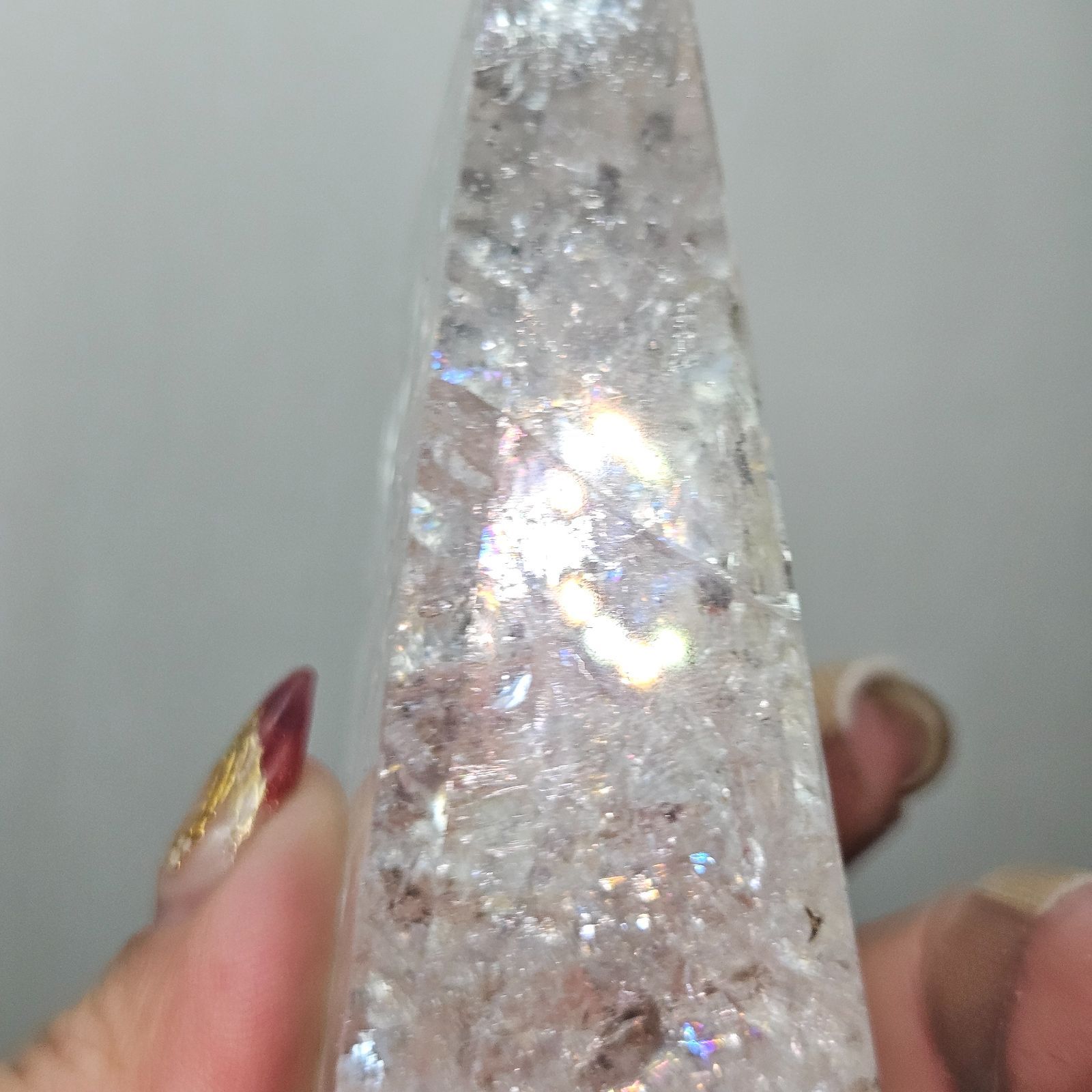 虹だらけ🌈水晶✨フリーフォーム✨ - メルカリ