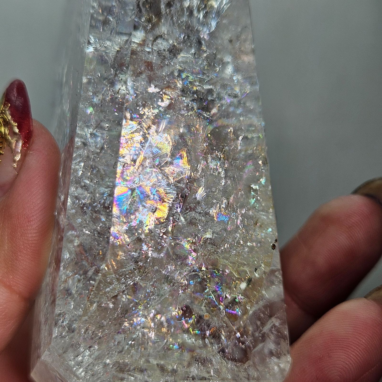 虹だらけ🌈水晶✨フリーフォーム✨ - メルカリ