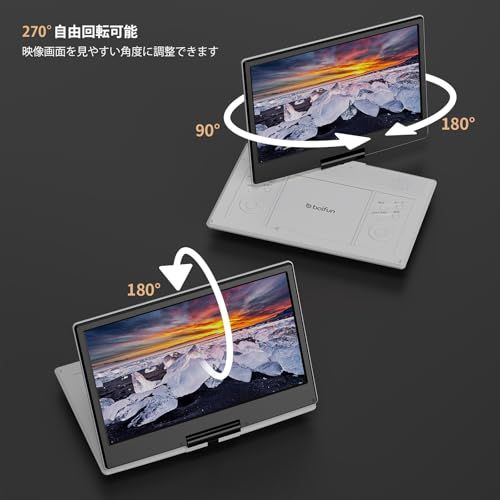 2026強化版・14.1インチ大画面】 ポータブルDVDプレーヤー 15.9型