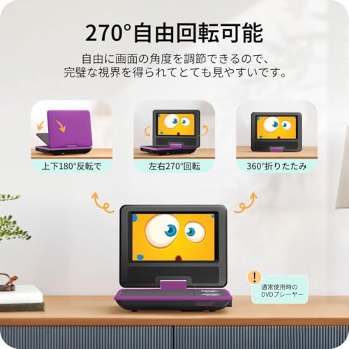 Surfola ポータブルDVDプレーヤー