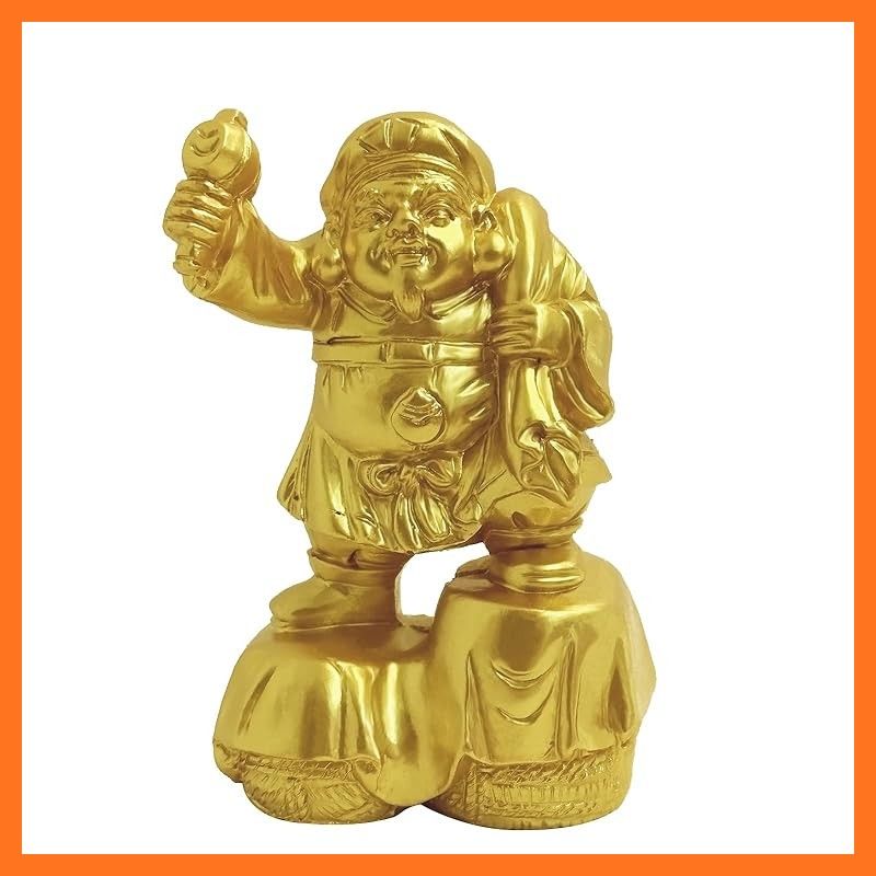 新品】 大黒天 置物 開運七福神 ゴールド 大黒天様像 仏像 置物 開運