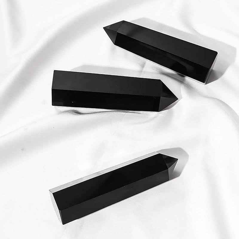 新品】 [TANAKA・YA] 天然石 黒曜石ポイント 厳選 上? 置き物 浄化用