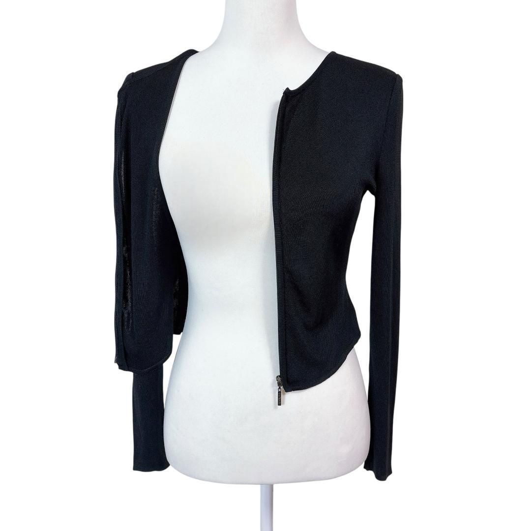 美品】FOXEY ジップニットカーディガン 38 長袖 ブラック - メルカリ