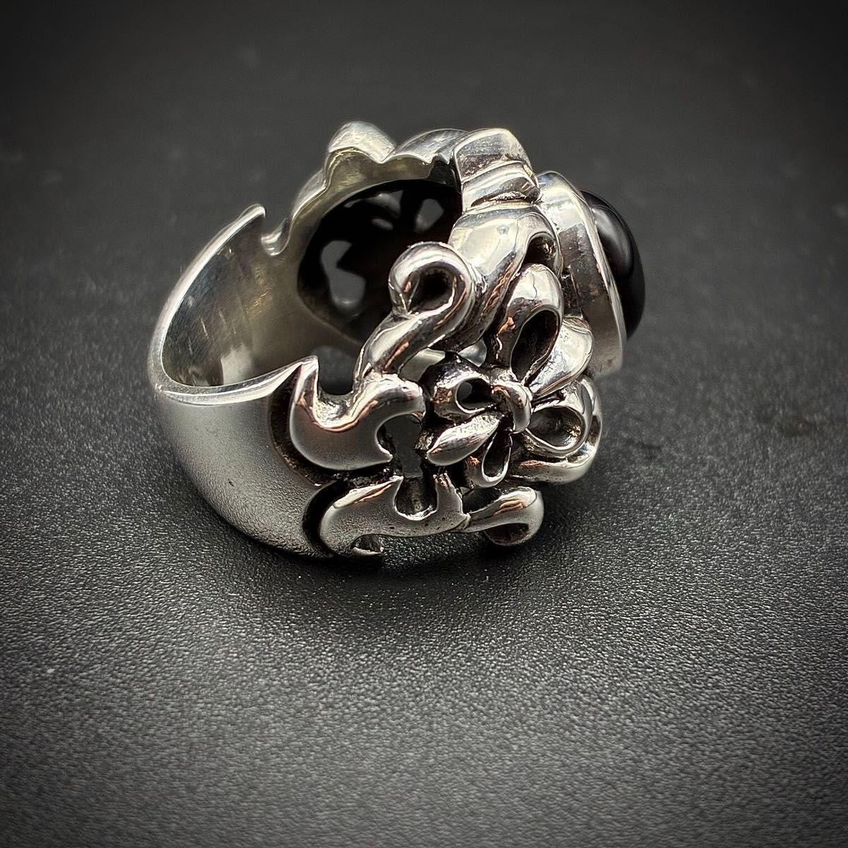 リング シルバー925 21号 百合の紋章 フルール・ド・リス 指輪