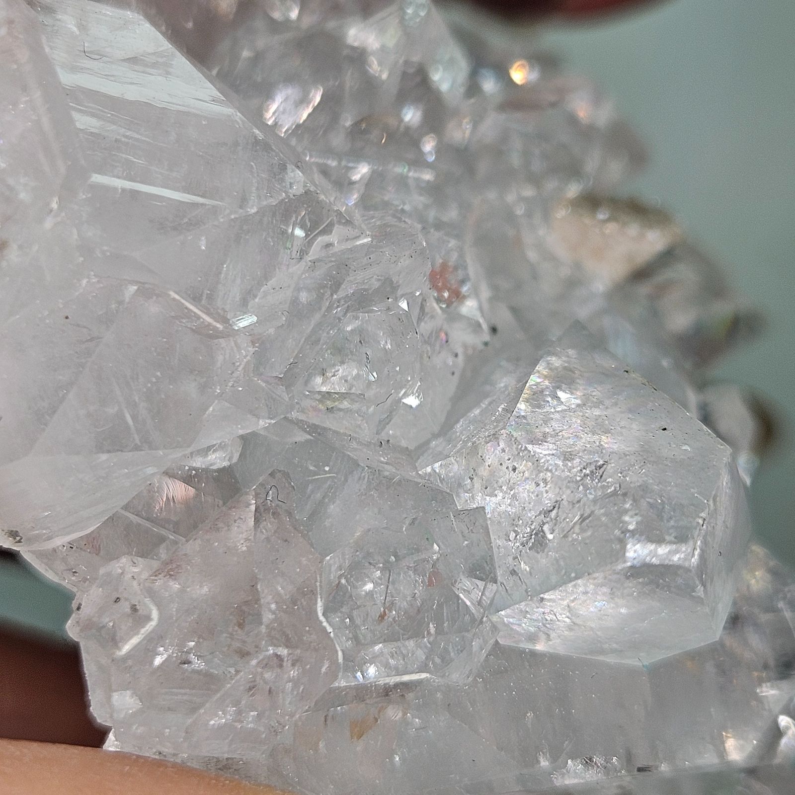  タイで直接仕入れ ダイヤモンドアポフィライト 原石 クラスター 小物入れ 置物 インテリア小物