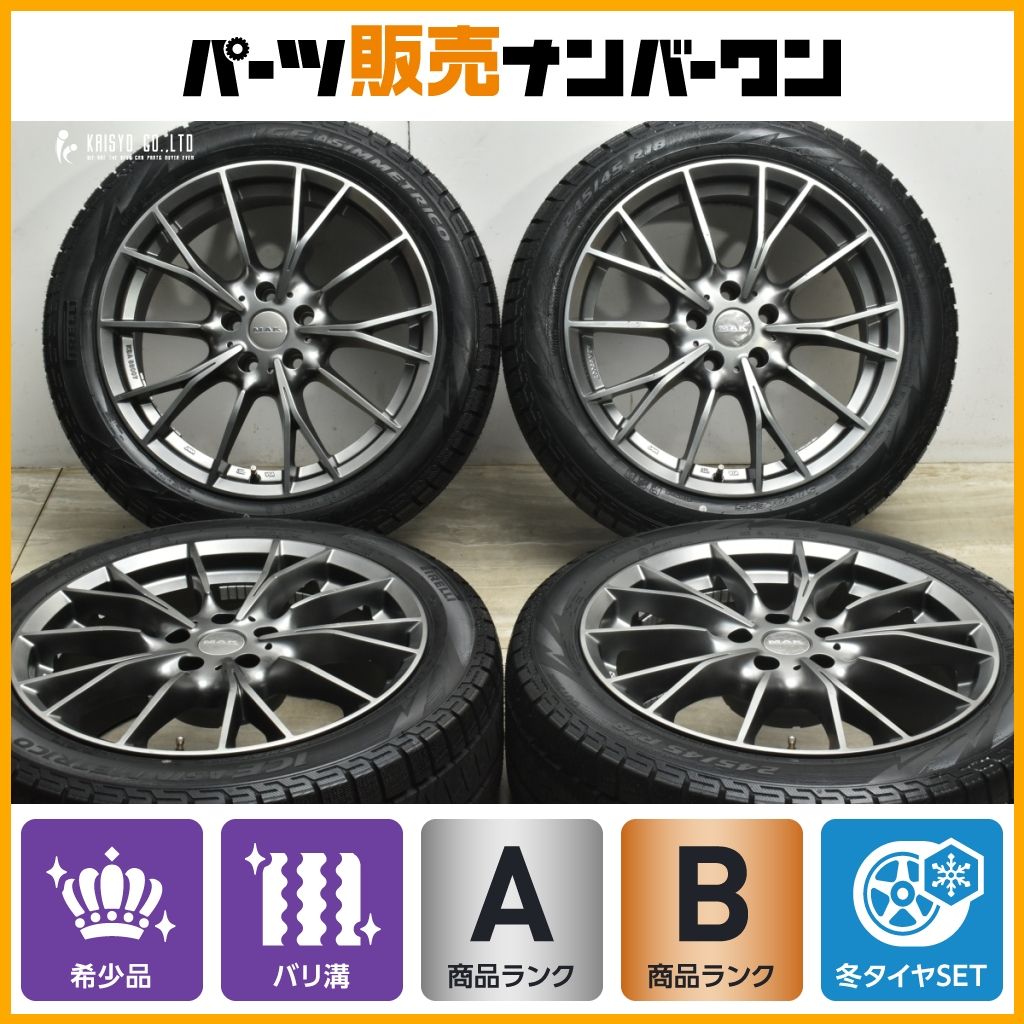 美品！新品タイヤ！ 5シリーズ(G30系) など！MAK BAVIERA 5x112 - アイス ファブリック Yahoo!オークション 超バリ溝MAK ピレリ