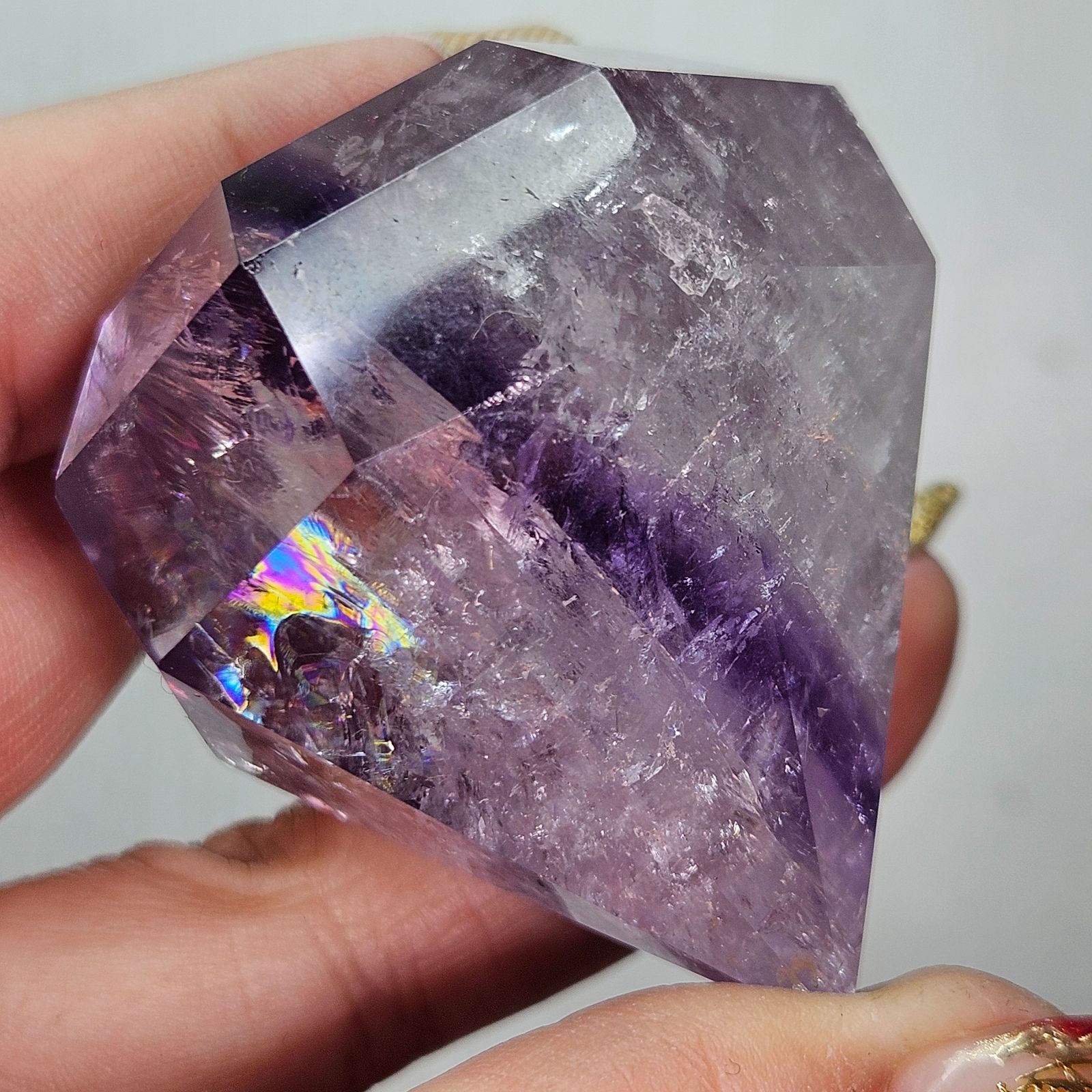 ファントムアメジスト 3Dダイヤモンド カービング