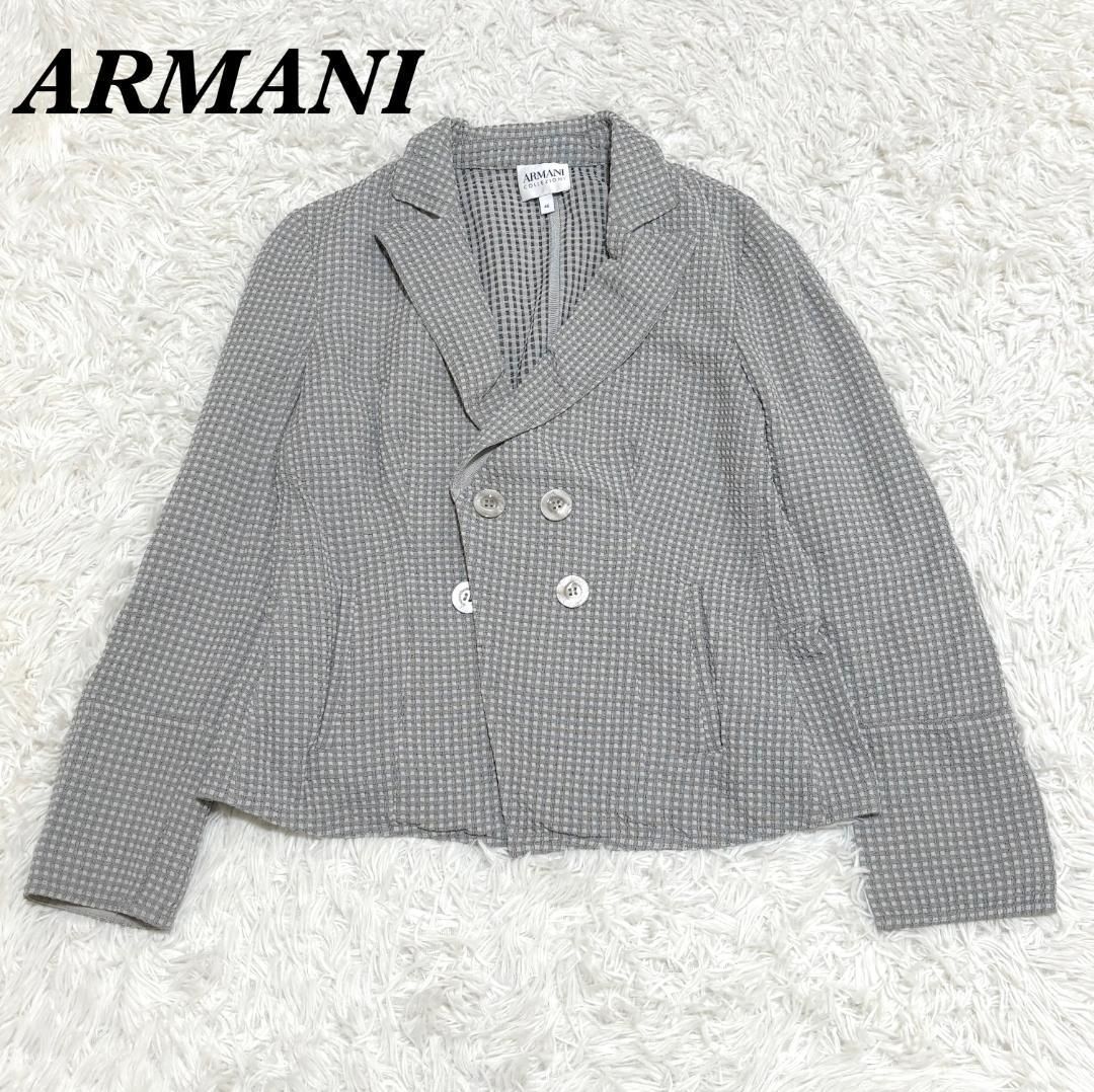ARMANI COLLEZIONI グレー テーラードJK 44 美品】ARMANI COLLEZIONI ジャケット IT46 グレー - メルカリ