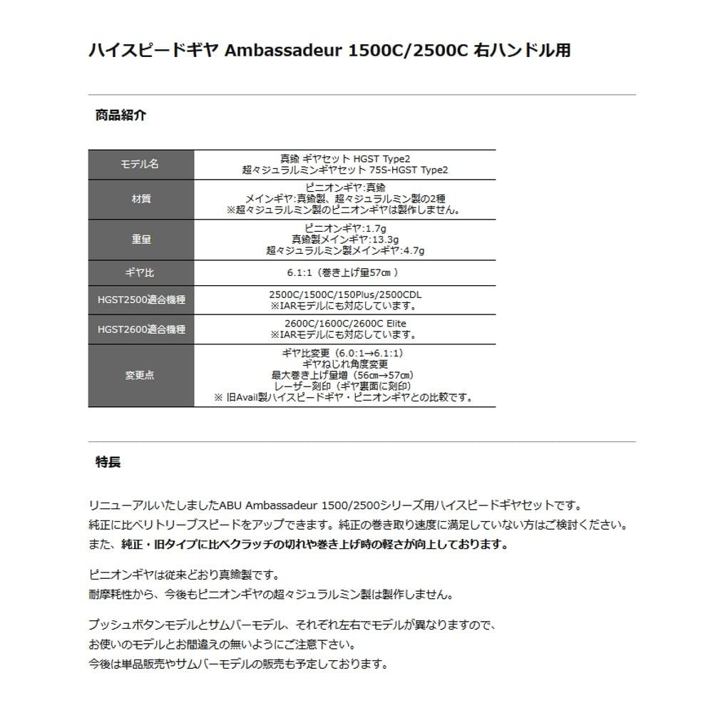 HSギヤセット S-HGST