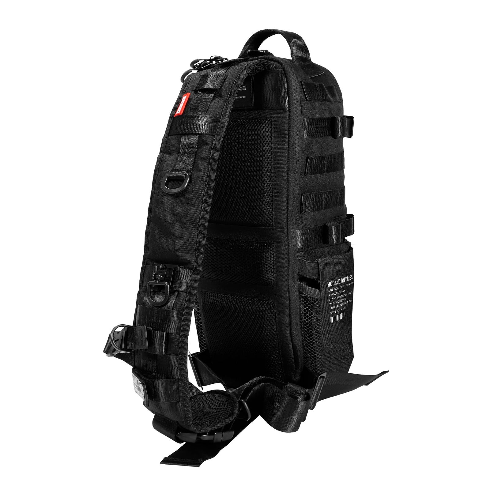 ドレス フィッシング アサルトバッグ 大きいサイズ 多機能 防災 災害 拡張性 釣り タックルバッグ ロッドホルダー バッグパック メンズ 大容量 ブラック 釣りバッグ 防水 カスタム 拡張