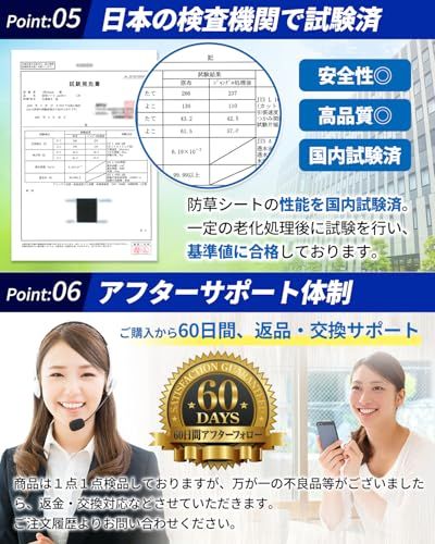  迅速に発送 panda store 防草シート 厚手 10年耐久 150 g|? 1 x 50 m Uピン100本 黒丸 除草シート不織布 耐用年数 5?10年 高密度 高耐久 12 a 31537 その他 キッチン 食器