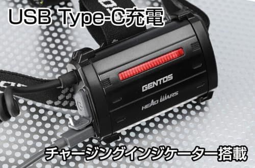 GENTOS(ジェントス) LED ヘッドライト 470?800ルーメン ヘッドウォーズ
