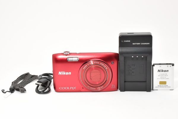 極美品｜Nikon COOLPIX S3500 デジタルカメラ 光学7倍ズーム 有効画素