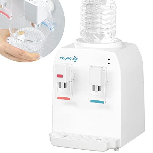 迅速に発送 Sea Gull コンパクトウォーターサーバー 卓上 ペットボトル チャイルドロック 冷水 7度 温水 95度 ホワイト キャップ 転倒防止 空焚き防止 機能 付き 家庭用 水道水 軽量 白湯 ミニ 簡単 便利 500 ml 36 eceedf