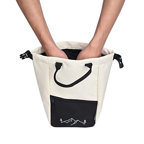  VEROMAN チョークバッグ 置き型 マグネット開閉 ボルダリング クライミング ジム チョーク 大きい バケット ブラシ 床置きp 777 a 9 d 10 その他 キッチン 食器