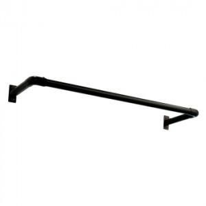 DRY WAVE ドライ ウェーブ 室内 屋外物干し 壁付U型ハンギングパイプ K ブラック HGB 25-900 2239888