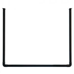 DRY WAVE ドライ ウェーブ 室内 屋外物干し 天井付U型ハンギングパイプ K ブラック HGA 90-900 2239887