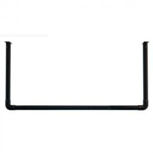 DRY WAVE ドライ ウェーブ 室内 屋外物干し 天井付U型ハンギングパイプ K ブラック HGA 45-900 2239886