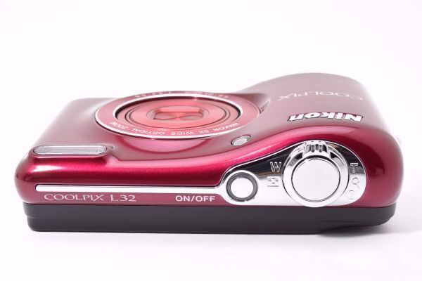極美品｜Nikon COOLPIX L32 デジタルカメラ 光学5倍ズーム 2005万画素