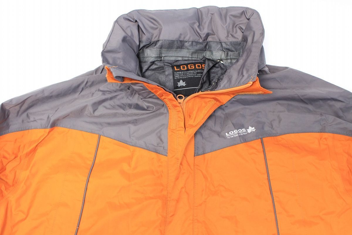 LOGOS ロゴス メンズ レインスーツ 上下セット オレンジ XXLサイズ 2