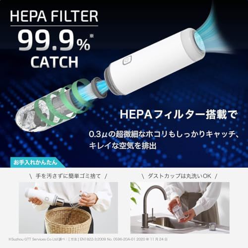  迅速に発送 レイコップ ハンディクリーナー Mobi モビー 0.42 kg軽量 11 000 Pa 強力吸引 車用掃除機 卓上用 ミニ掃除機 卓上掃除機 小型 コードレス USBケーブル充電 2 WAYノズル ホワイト RMC-100 fd 90 ef 92 その他 キッチン 食器