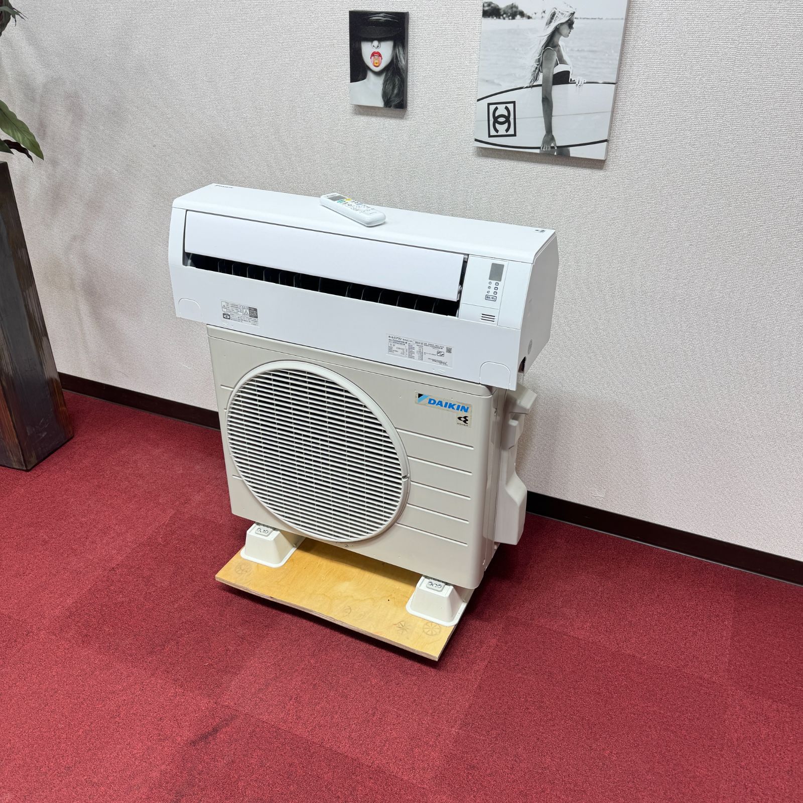 東京23区送料無料 超美品ダイキンエアコン 2024年製2.2㎾（6畳） 洗浄