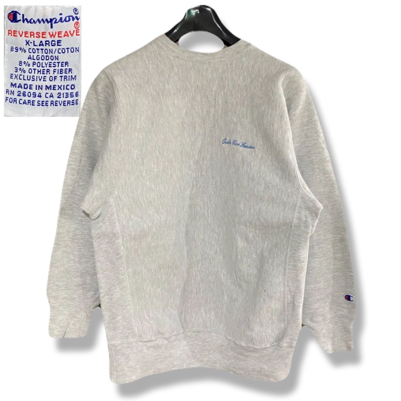 美品 Champion チャンピオン 90s メキシコ製 XL ヘザーグレー Reverse 